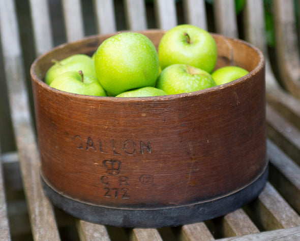 Old Wooden and Metal Banded Gallon Measure