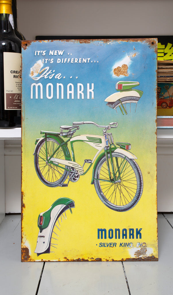 Monark Cycles Enamel Sign