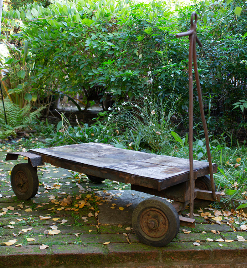 Vintage 4 Wheel Garden Trolley