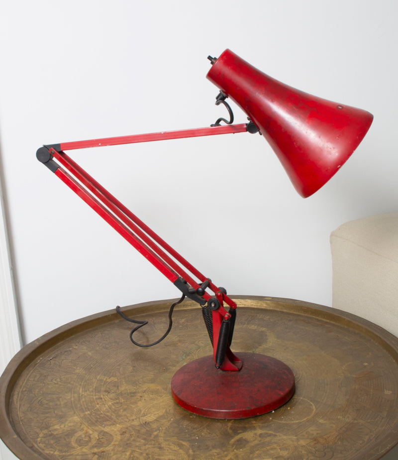 Vintage, Red Anglepoise Desk Lamp