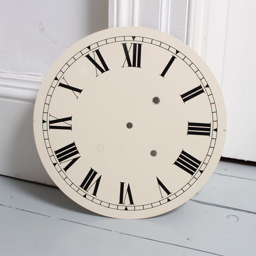 White Clock Face with three holes