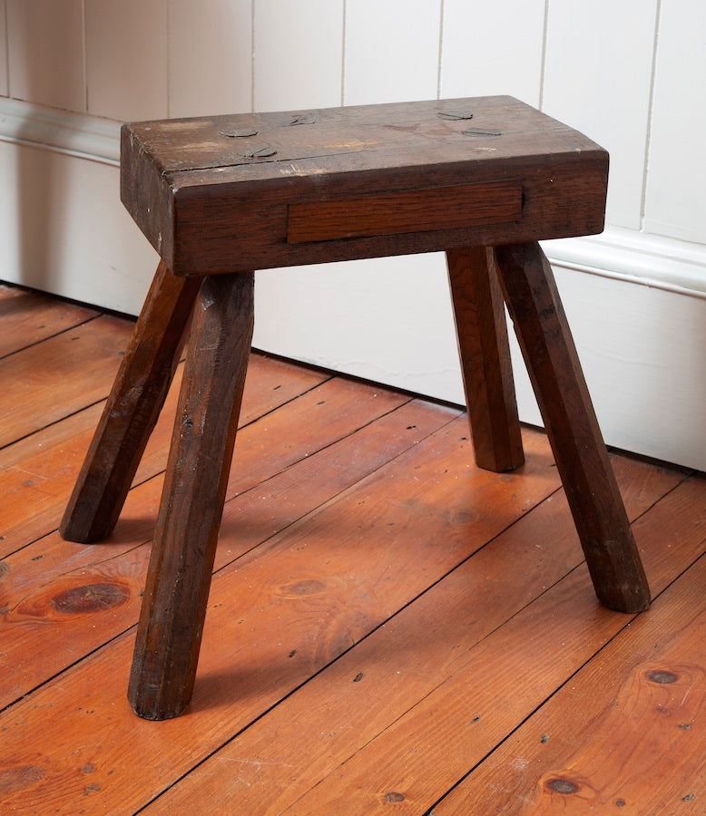 Antique Elm Milking Stools