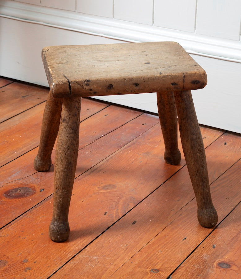 Antique Elm Milking Stools