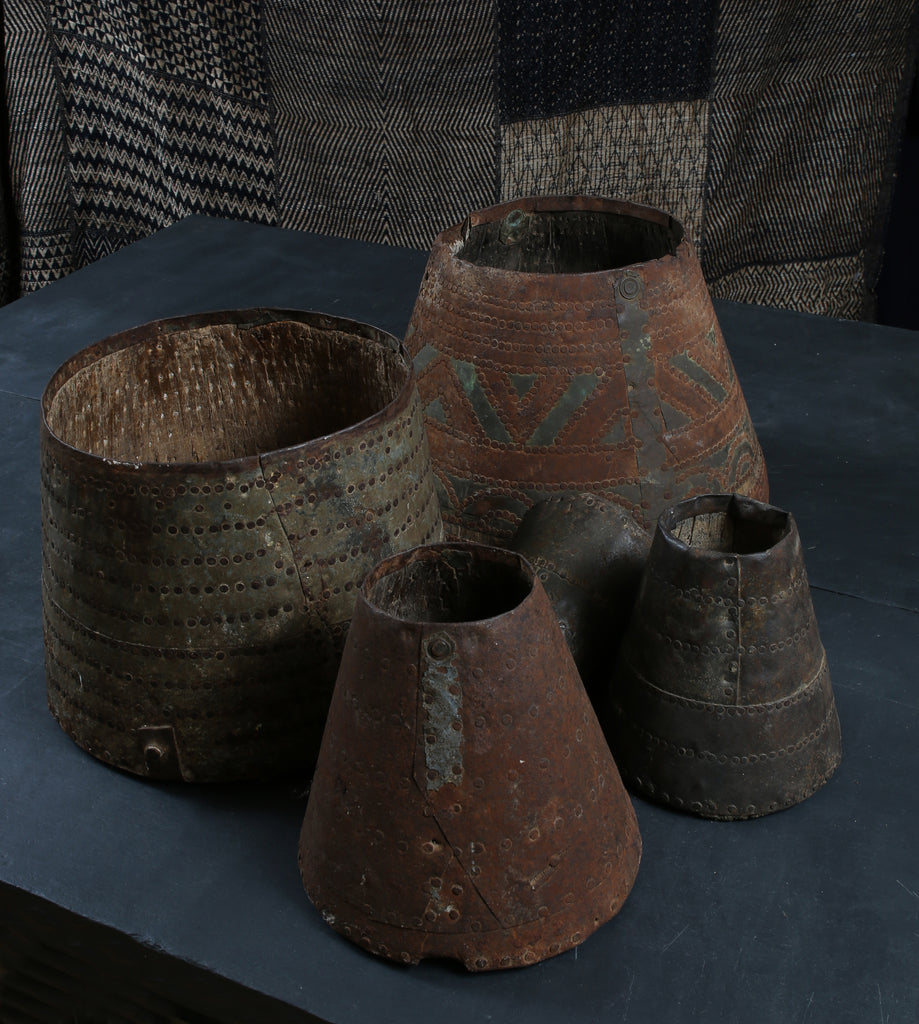 5 Antique and Ornate Grain Measures