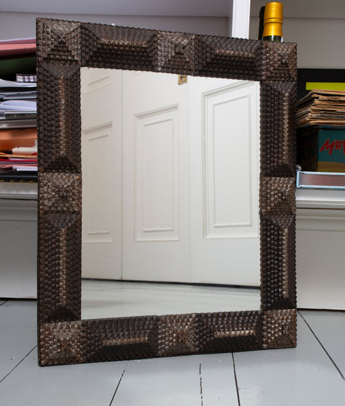 Mirror with decorative frame