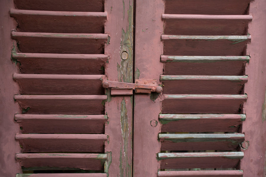 Pair of distressed shutters 1