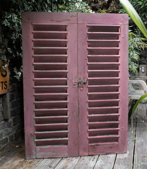 Pair of distressed shutters 2