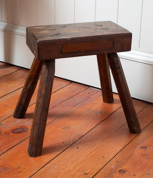Antique Elm Milking Stools